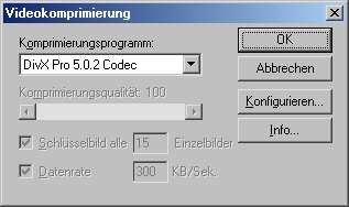 Codec-Auswahl