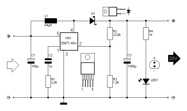 Schaltplan fr LM2587