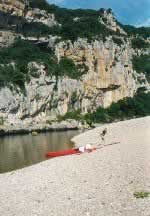 Pause in der Ardèche