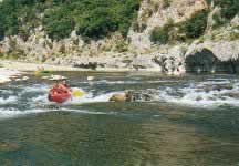 Stromschnellen in der Ardèche