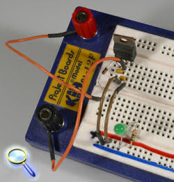 7805 Spannungsversorgung ATmega8