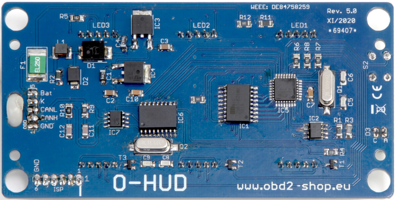  OBD II Head-Up-Display HuD, Bausatz