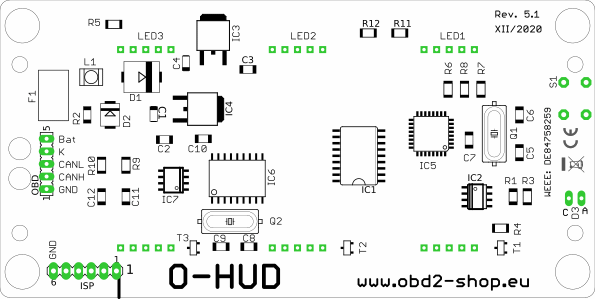 Head up Display Auto HUD: Display OBD2 3,5 Zoll in Saarland - Saarwellingen, Ersatz- & Reparaturteile