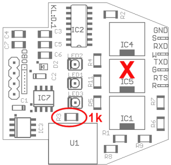 Bestckungsdruck serielles OBD KL Interface D - SMD